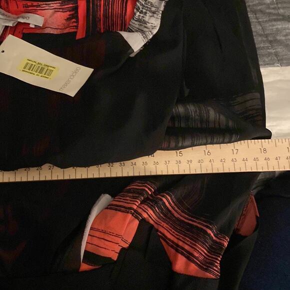 Max and Cleo Midi Faux Wrap Sheath Cocktail Dress - Size 8 - Picture 7 of 9